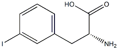 3-碘-D-苯丙氨酸, , 结构式