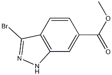 Methyl 3-bromo-1H-indazole-6-carboxylate Structure