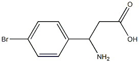 L-3-氨基-3-(4-溴苯基)丙酸,,结构式