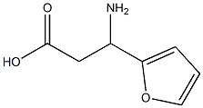 RS-3-amino-3-(2-furyl)propionic acid 化学構造式