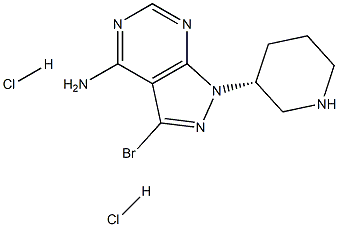 (R)-3-bromo-1-(piperidin-3-yl)-1H-pyrazolo[3,4-d]pyrimidin-4-amine dihydrochloride