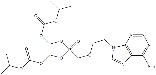 O,O-Bis(isopropoxycarbonyloxymethyl) [(6-amino-9H-purin-9-yl)ethyloxy]methylphosphonate