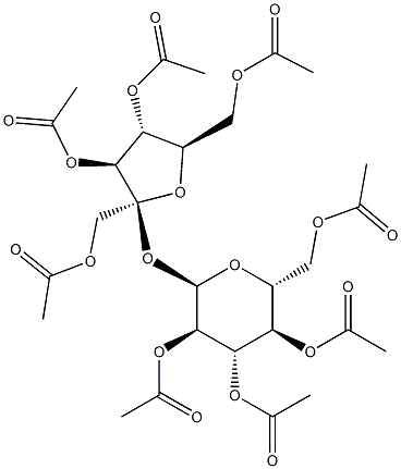 Sucrose octaacetate Struktur