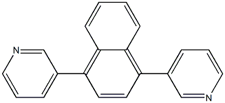 1,4-二(3-吡啶)基萘 结构式