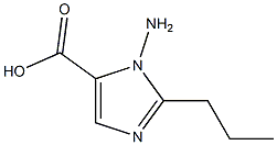 1-amino-2-propyl-1H-imidazole-5-carboxylic acid Structure