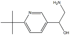 2-amino-1-(6-tert-butylpyridin-3-yl)ethanol Struktur