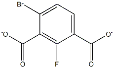 2-fluoro-4-bromoisophthalate Struktur