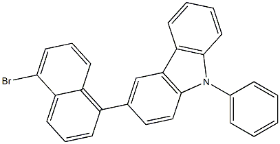 3-(5-Bromonaphthalen-1-yl)-9-phenyl-9H-carbazole|3-(5-溴萘-1-基)-9-苯基-9H-咔唑