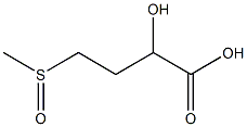 2-Hydroxy-4-(methylsulfinyl)butanoic acid Structure