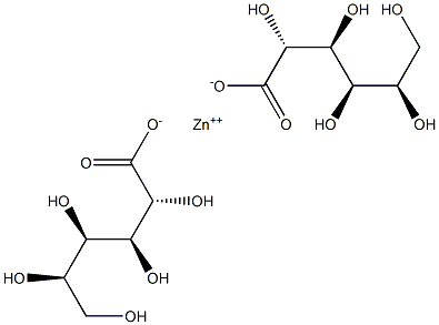 Zinc gluconate 化学構造式