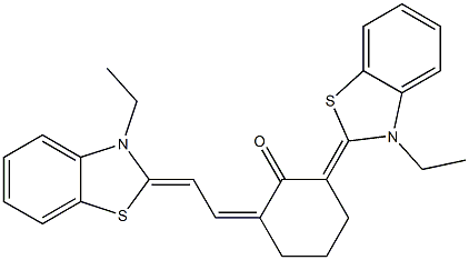  2-[3-ETHYL-1,3-BENZOTHIAZOL-2(3H)-YLIDENE]-6-((Z)-2-[3-ETHYL-1,3-BENZOTHIAZOL-2(3H)-YLIDENE]ETHYLIDENE)CYCLOHEXANONE