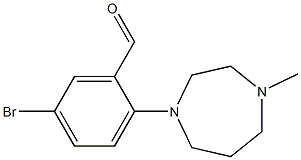 5-BROMO-2-(4-METHYL-[1,4]DIAZEPAN-1-YL)-BENZALDEHYDE Struktur