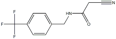 2-CYANO-N-[4-(TRIFLUOROMETHYL)BENZYL]ACETAMIDE Struktur