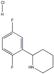 2-(2,5-DIFLUOROPHENYL)PIPERIDINE HYDROCHLORIDE Struktur