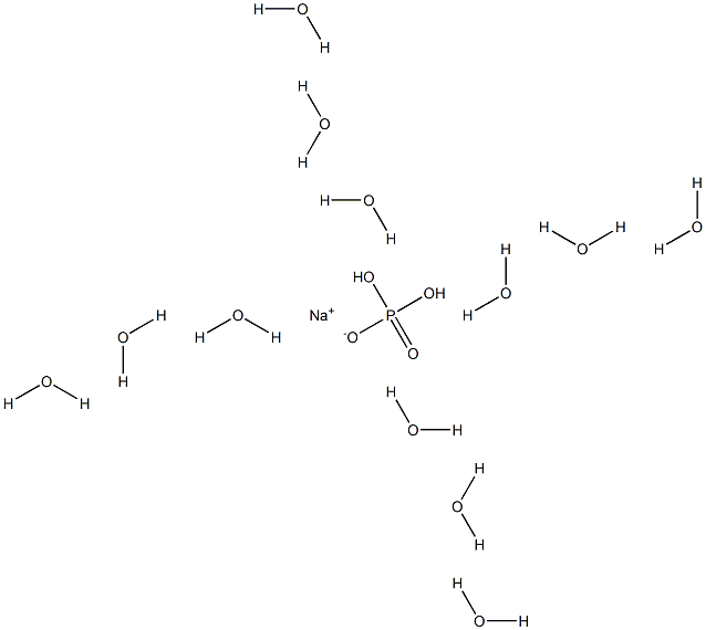 MONOSODIUMPHOSPHATEDODECAHYDRATE,,结构式