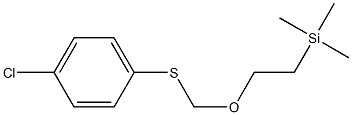 [2-(4-Chlorophenylthiomethoxy)ethyl]trimethylsilane Structure