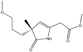  1,3-Dihydropyrrol-2-one, 5-(methoxycarbonylmethyl)-3-[2-(methoxycarbon yl)ethyl]-3-methyl-, (3R)-