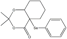 2,2-Dimethyl-4a-phenylseleno-hexahydrobenzo[1,3]dioxin-4-one