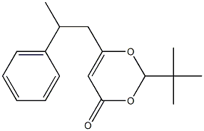 2-t-Butyl-6-(2-phenylpropyl)[1,3]dioxin-4-one,,结构式
