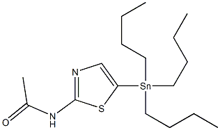 2-Acetamido-5-(tributylstannyl)-1,3-thiazole Struktur