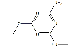 2-AMINO-4-METHYLAMINE-6-ETHOXY-1,3,5-TRIAZINE Struktur