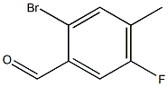 2-BROMO-4-METHYL-5-FLUOROBENZALDEHYDE,,结构式