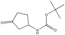 3-OXOCYCLOPENTYLCARBAMIC ACID, 1,1-DIMETHYLETHYL ESTER Structure