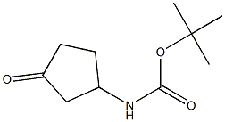 3-OXOCYCLOPENTYLCARBAMIC ACID, 1,1-DIMETHYLETHYL ESTER,,结构式