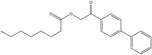 caprylic acid p-phenyl-phenacyl ester Structure