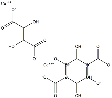 酒石酸鈰(III),,结构式