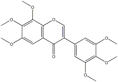 6,7,8,3',4',5'-hexamethoxyisoflavone,,结构式