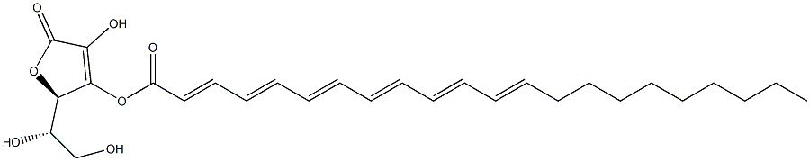 docosahexaenoylascorbic acid 化学構造式