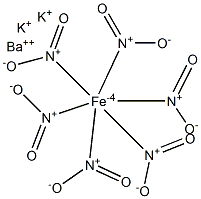 potassium barium hexanitroferrate(II) 化学構造式