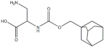 2-(1-adamantylmethyloxycarbonylamino)-3-aminopropioninc acid Struktur