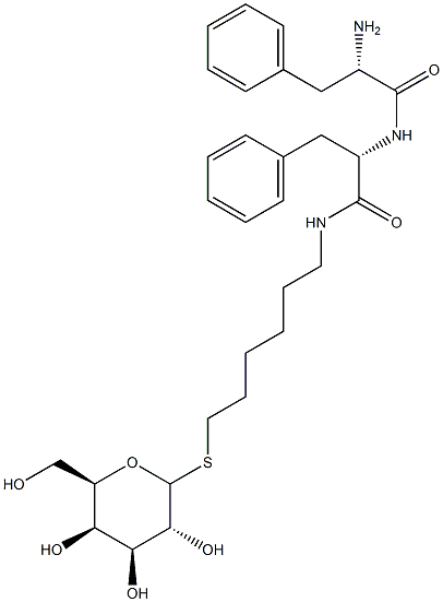 6'-((N-phenylalanylphenylalanyl)amino)hexyl 1-thiogalactoside Structure