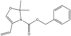 3-benzyloxycarbonyl-2,2-dimethyl-4-vinyloxazole 化学構造式