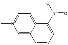 2-methyl-5-nitroisoquinolinium 结构式