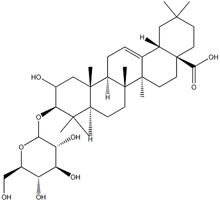 2-hydroxyoleanolic acid-3-O-glycopyranoside 化学構造式