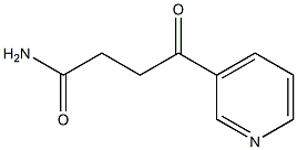 4-(3-pyridyl)-4-oxobutyramide,,结构式