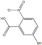 3-carboxy-4-nitrobenzenethiol 化学構造式