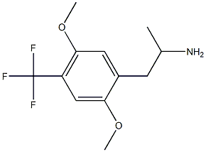 1-(2,5-dimethoxy-4-(trifluoromethyl)phenyl)-2-aminopropane Struktur