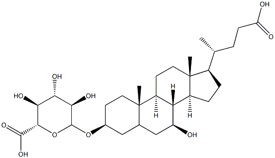 ursodeoxycholic acid-3-O-glucuronide Structure