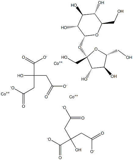 COBALT-SUCROSECITRATE 化学構造式