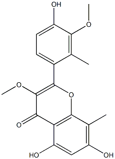 TETRAMETHYL-QUERCITIN Struktur