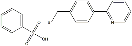 2-(4-BROMOMETHYLPHENYL)PYRIDINEBENZENESULFONATE 化学構造式