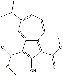 DIMETHYL-5-ISOPROPYL-2-HYDROXYAZULENE-1,3-DICARBOXYLATE,,结构式