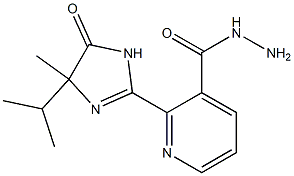 2-(4-isopropyl-4-methyl-5-oxo-4,5-dihydro-1H-imidazol-2-yl)pyridine-3-carbo hydrazide 化学構造式