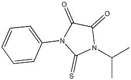 1-isopropyl-3-phenyl-2-thioxoimidazolidine-4,5-dione 结构式