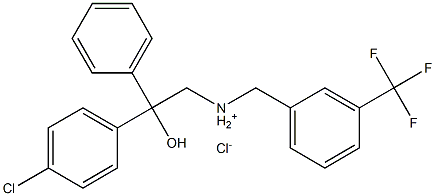 2-(4-chlorophenyl)-2-hydroxy-2-phenyl-N-[3-(trifluoromethyl)benzyl]-1-ethanaminium chloride