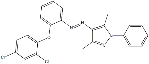 4-{2-[2-(2,4-dichlorophenoxy)phenyl]diaz-1-enyl}-3,5-dimethyl-1-phenyl-1H-pyrazole